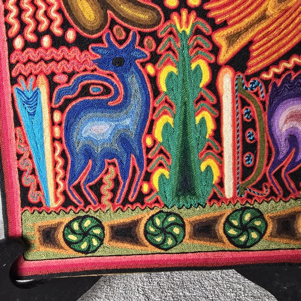 Huichol Yarn Art By Santos Daniel Camillo Jimenez